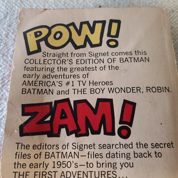 VINTAGE 1966 COMIC PAPERBACK BOOK BATMAN -A Signet Book Original - Picture 9 of 13
